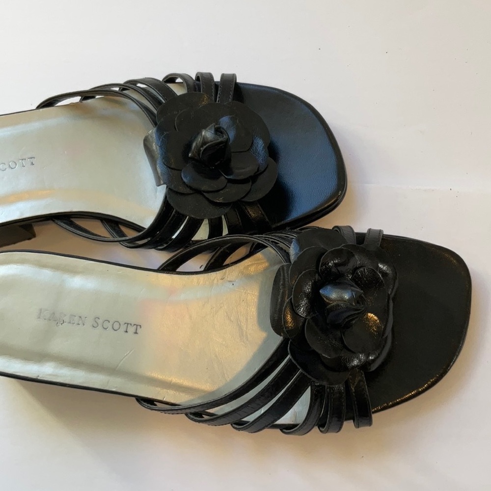 Karen Scott, black sandals